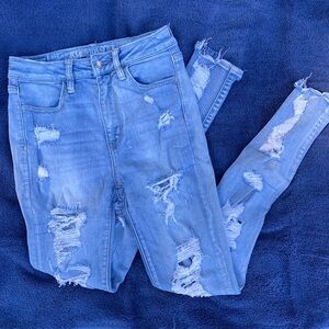 Distressed American Eagle Jeans
